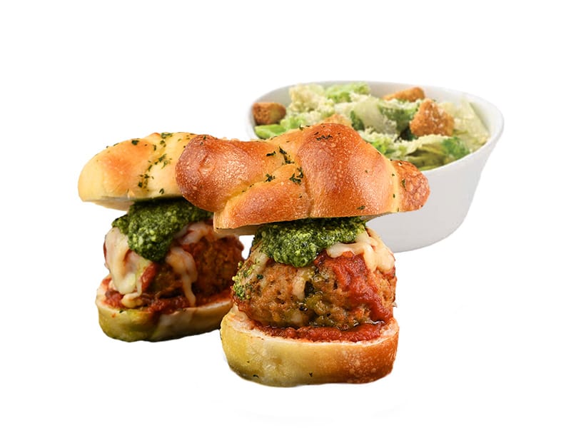 Garlic Meatball Slider Platter