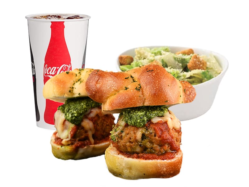 Garlic Meatball Slider Combo
