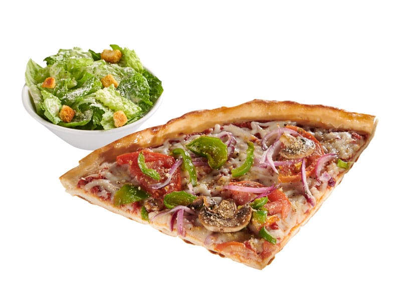 Jumbo Veggie Slice Combo