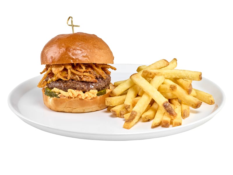 Pork BBQ Burger Platter