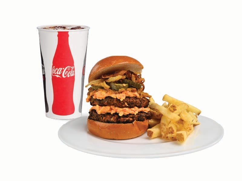 Smoked Pork BBQ Double Burger Combo