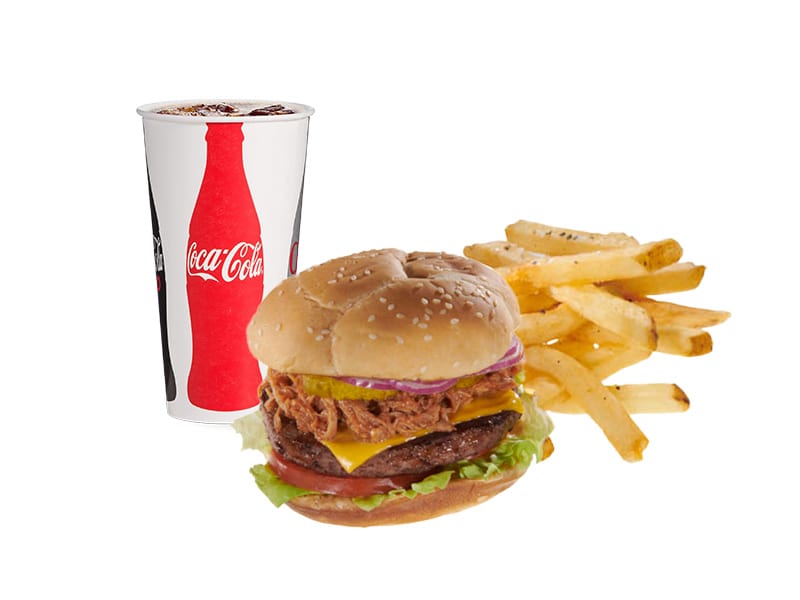 Pork BBQ Burger Combo