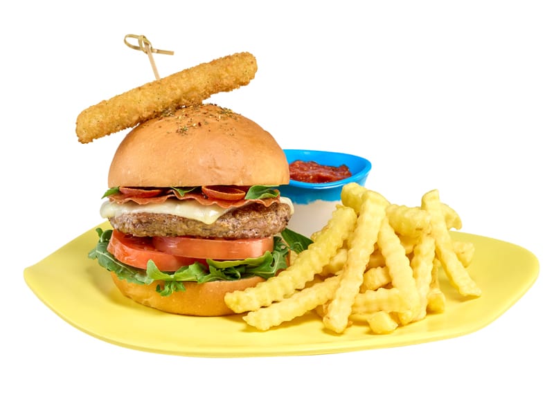 Meat-za Pizza Burger