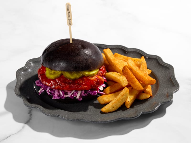 "Blood" Orange Chicken Sandwich