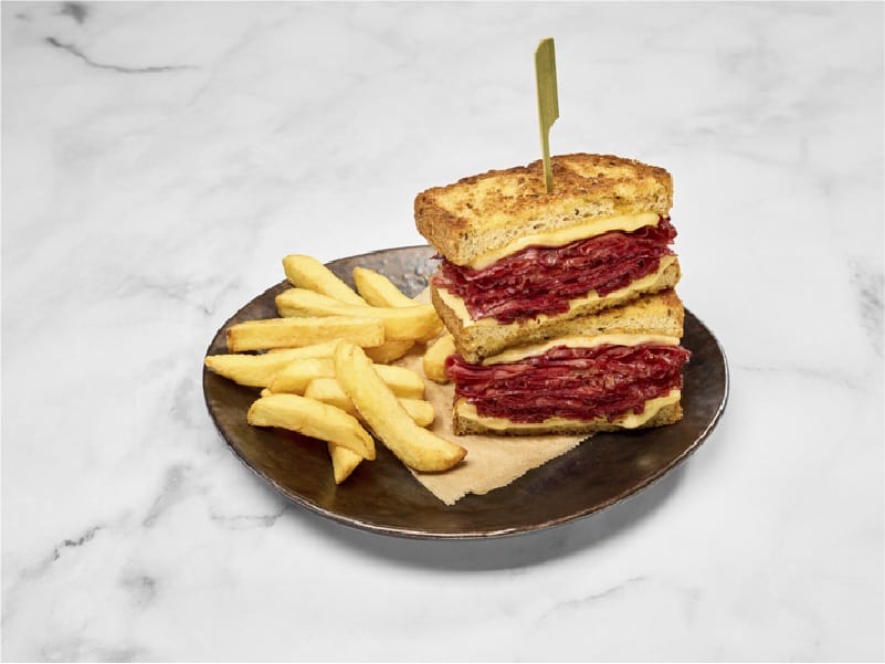 Warm Shaved Beef Sandwich