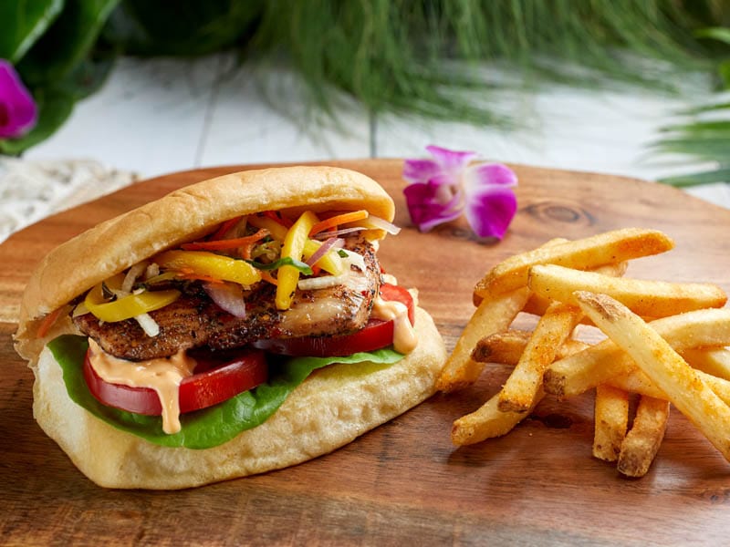 Jerked Mahi Sandwich Combo