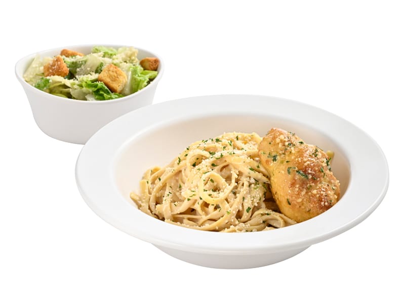 Fettuccine Alfredo with Chicken Combo