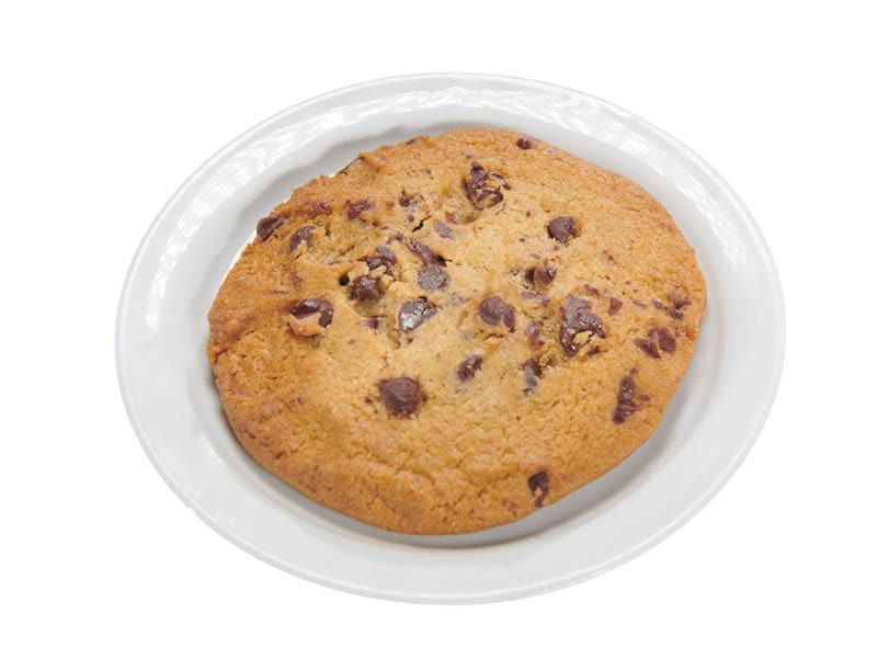 Freshly Baked Giant Chocolate Chip Cookie