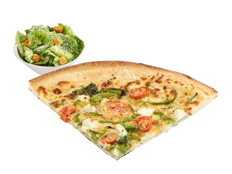 Jumbo Veggie Bianca Slice Combo