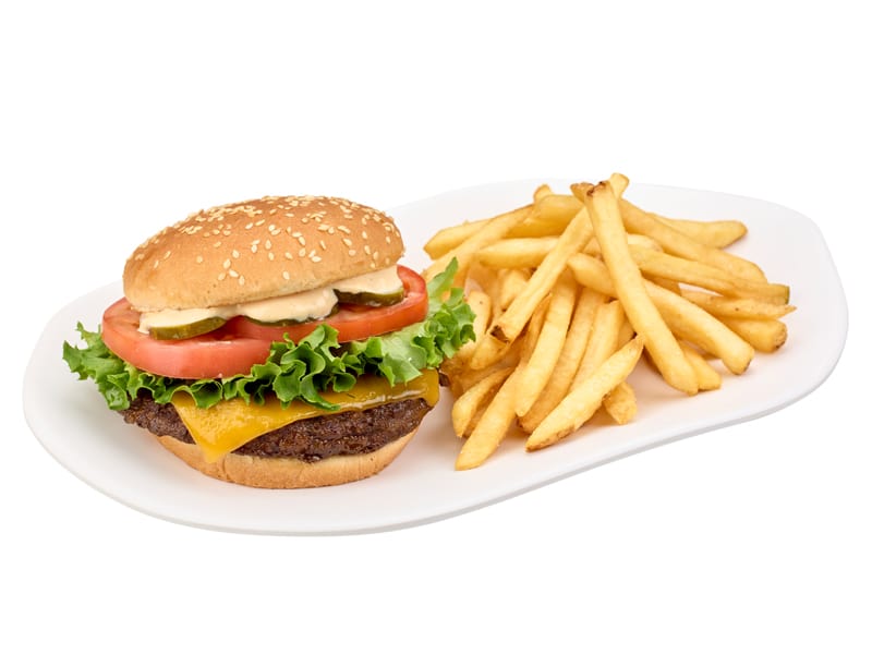 Mel's Famous Burger Platter