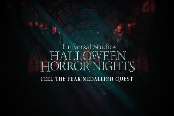 Universal Studios Halloween Horror Nights Feel the Fear Medallion Quest