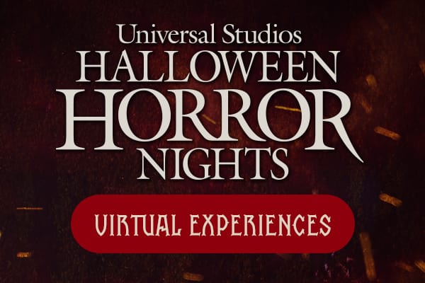 A graphic with the Universal Studios Halloween Horror Nights logo and a red banner that reads 
