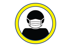 Illustration of a face mask.
