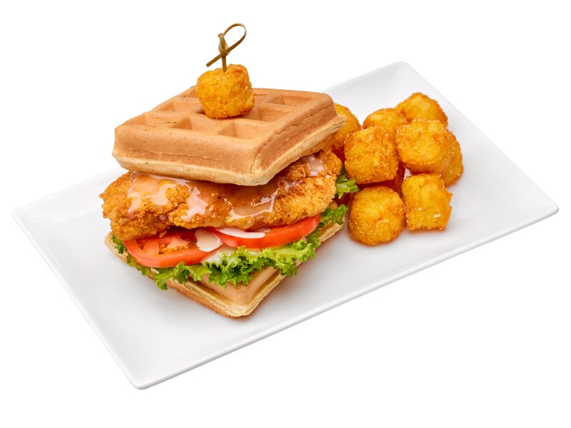 Chicken & Waffle Sandwich Platter