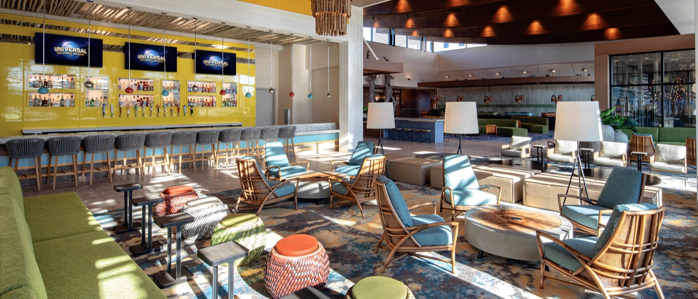 Sunset Lounge is the lobby bar of Universal Endless Summer Resort - Dockside Inn and Suites.