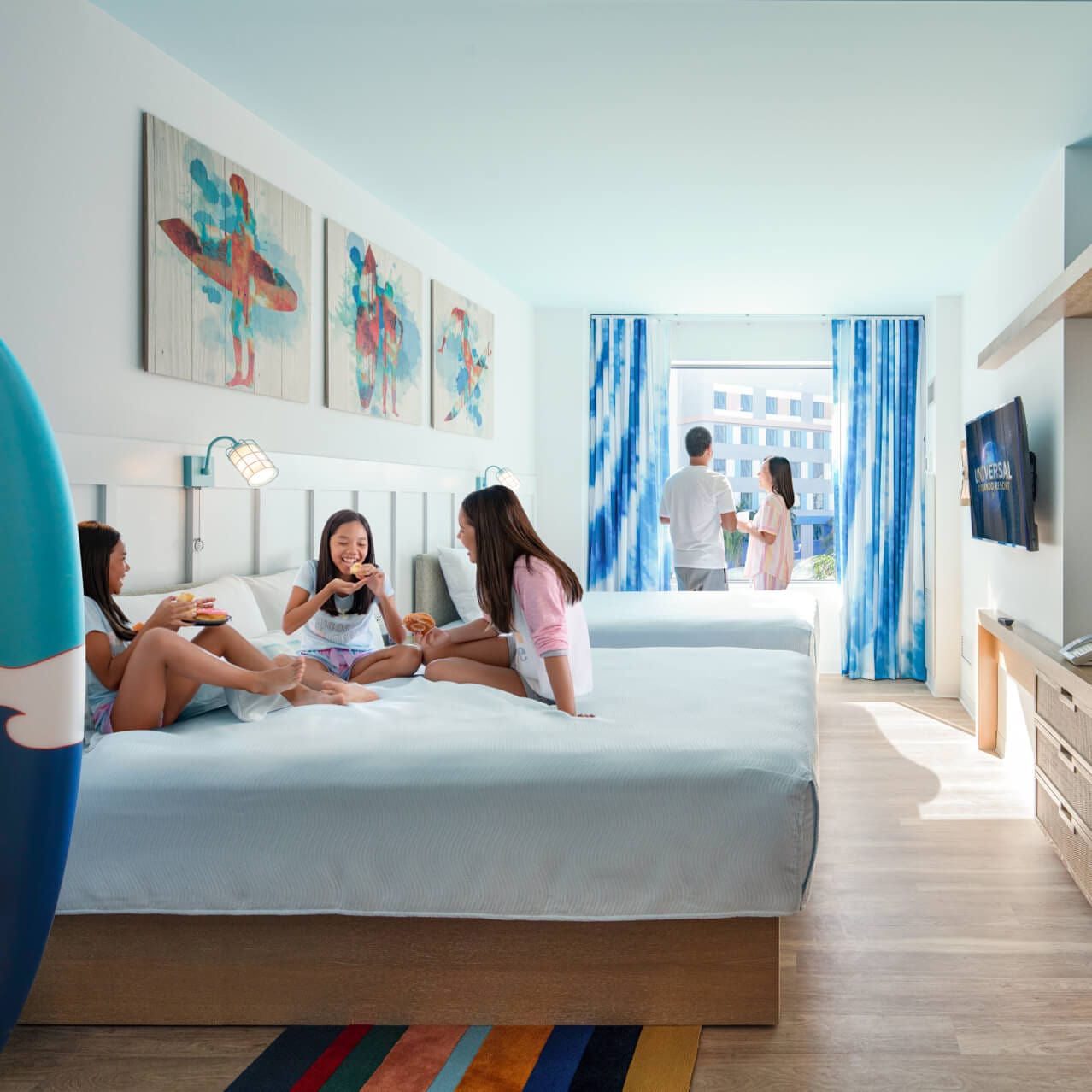 Universal's Endless Summer Resort - Surfside Inn and Suites features spacious 2-bedroom suites that sleep up to six. 