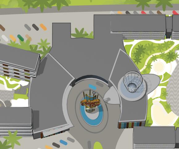 Retro Hotel With Family Suites In Orlando Universal S Cabana Bay Universal S Cabana Bay Beach Resort Mini Map