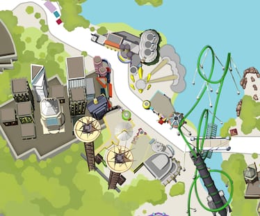 Marvel Super Hero Island Mini Map