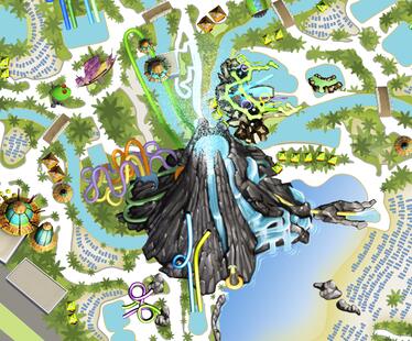 Volcano Bay Volcano Mini Map