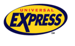 The logo for Universal Express Pass, a product that allows guests to skip the regular line at select rides and attractions at Universal Orlando's theme parks.
