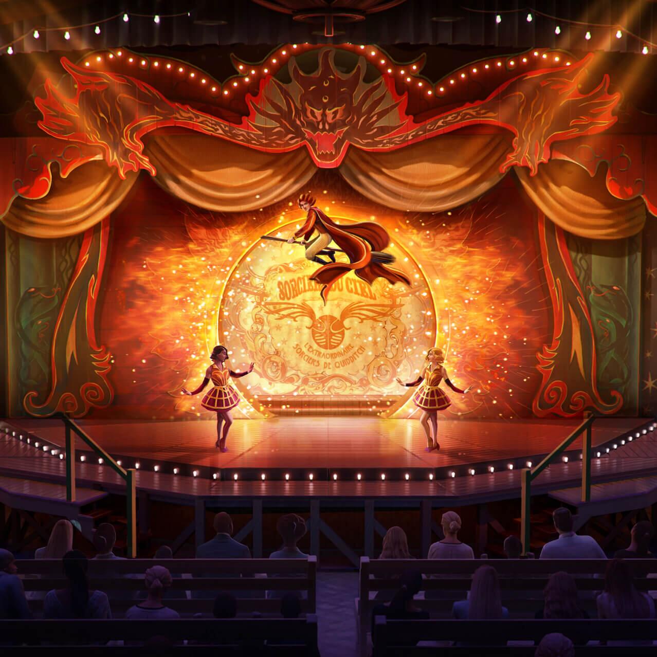 Le cirque arcanus en the wizarding world of harry potter ministry of