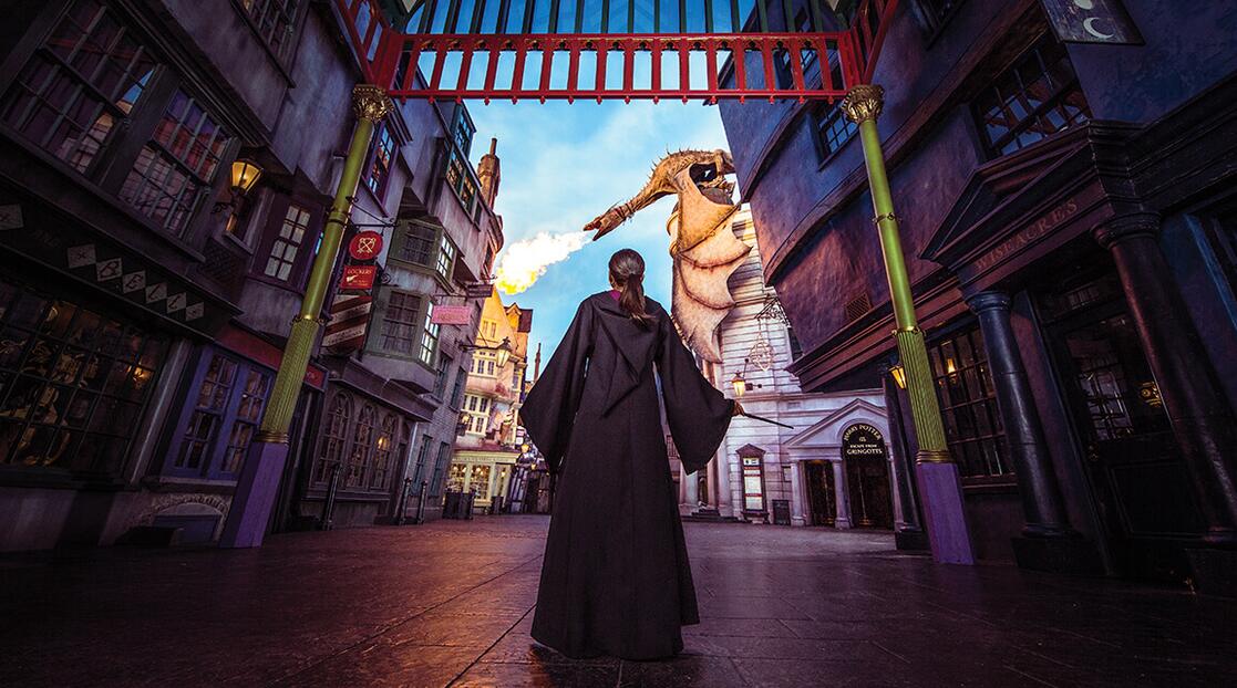 Dragon de gringotts tirando fuego
