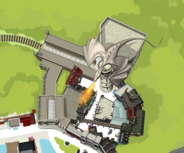 Wizarding World of Harry Potter Diagon Alley Mini Map